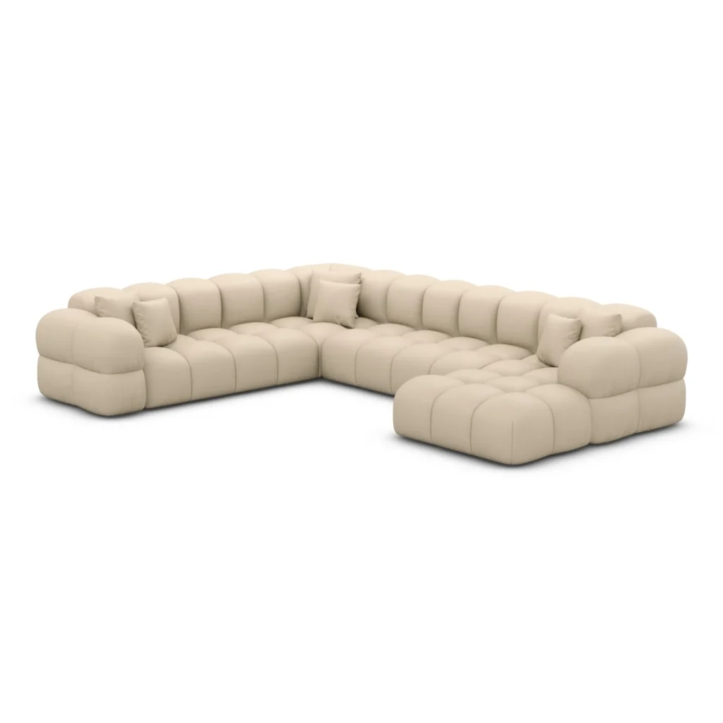 Echtleder U-Form XXL Wohnlandschaft Avoria