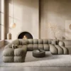 Echtleder U-Form XXL Wohnlandschaft Avoria – Bild 10