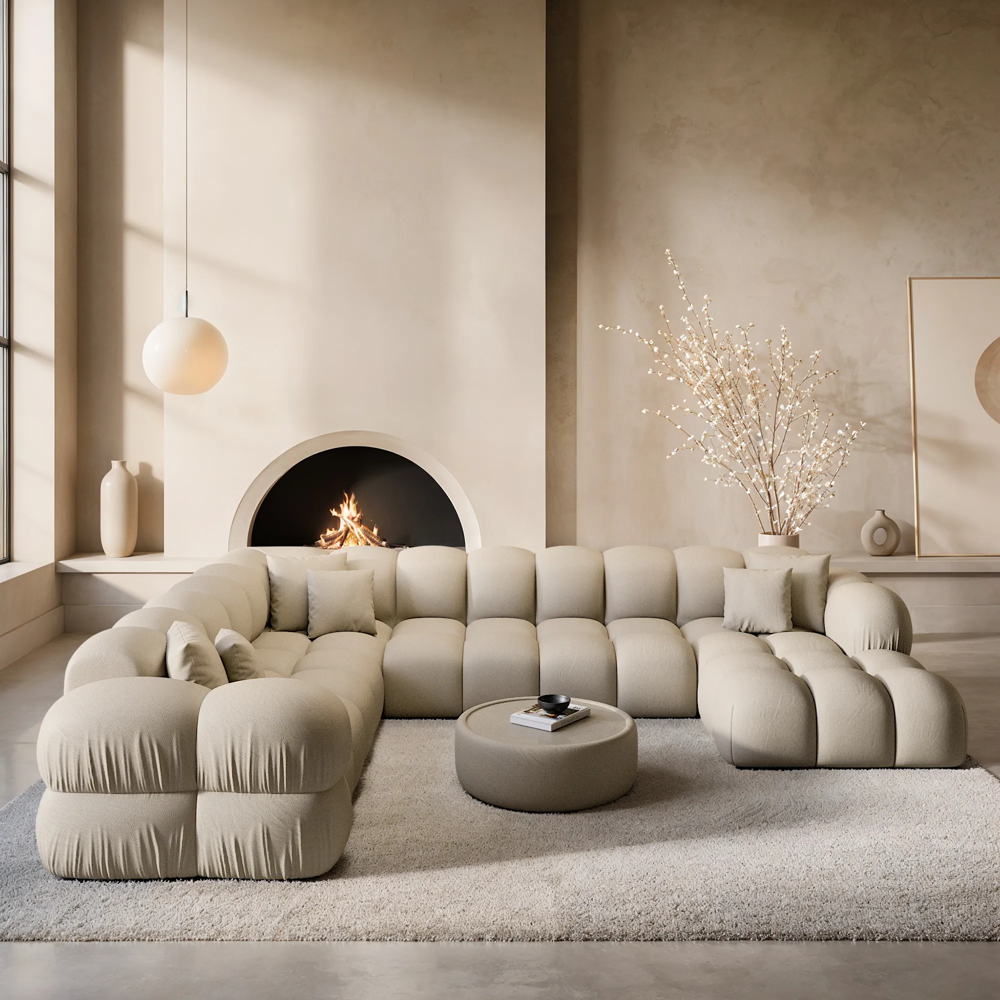 Kunstleder U-Form XXL Wohnlandschaft Avoria – Bild 9