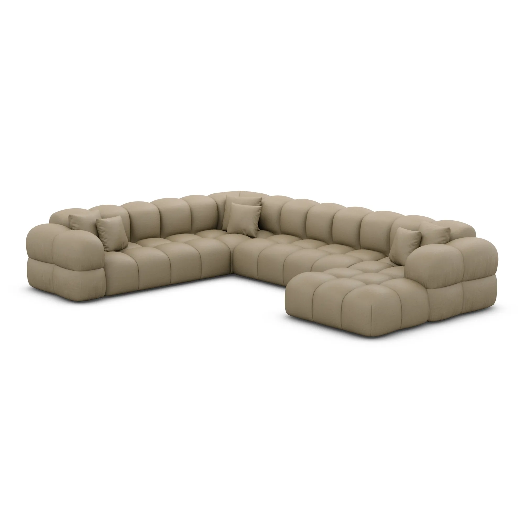Kunstleder U-Form XXL Wohnlandschaft Avoria – Bild 38
