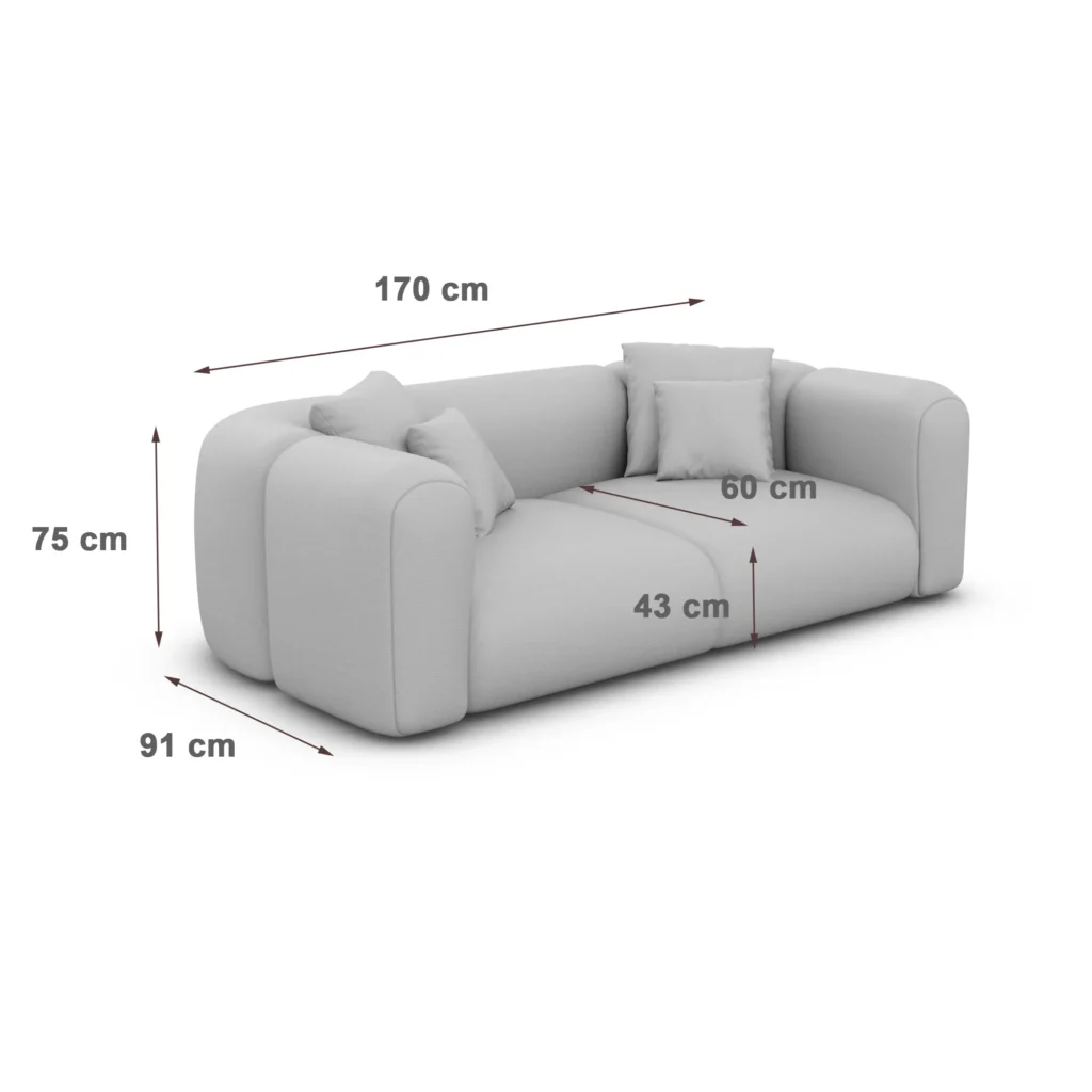 Samtstoff 2-Sitzer Couch Belio – Royal-blue