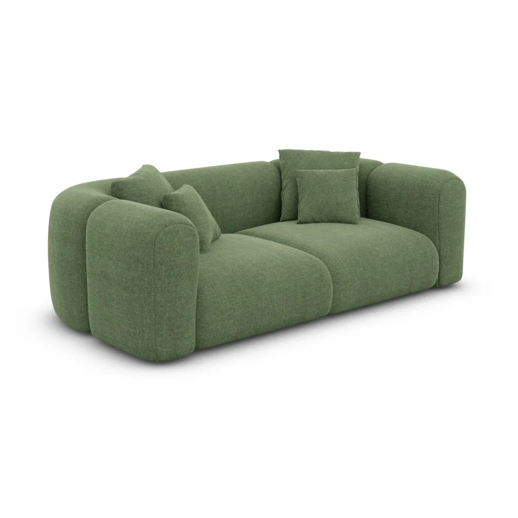 Strukturstoff 2-Sitzer Couch Belio