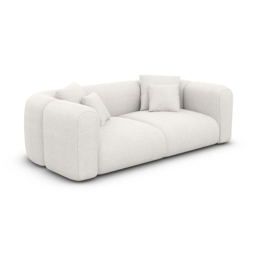 Strukturstoff 2-Sitzer Couch Belio