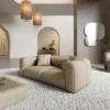 Echtleder 2-Sitzer Couch Belio