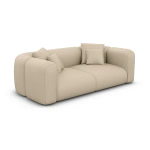 Echtleder 2-Sitzer Couch Belio