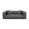 Echtleder 2-Sitzer Couch Belio – Dark-grey