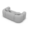 Echtleder 2-Sitzer Couch Belio – Light-grey