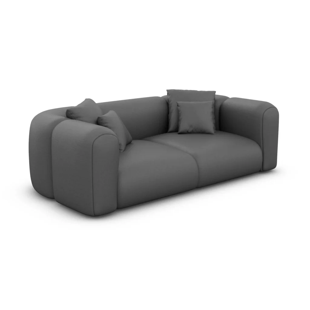 Kunstleder 2-Sitzer Couch Belio