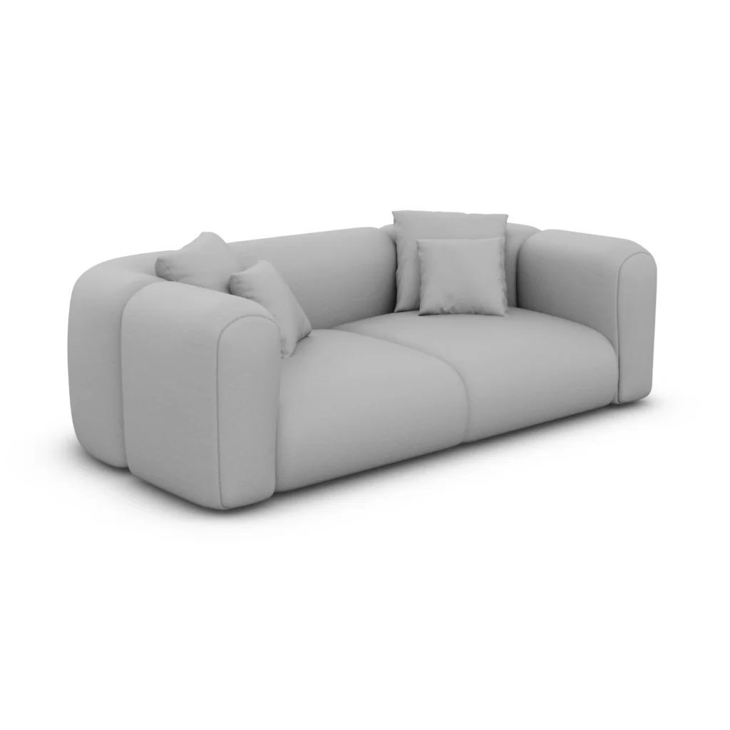 Kunstleder 2-Sitzer Couch Belio