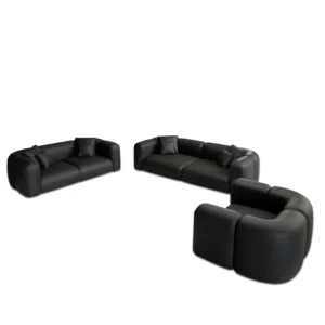 Kunstleder 3-2-1-Sitzer Sofa Set Belio