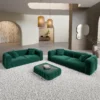 Samtstoff 3-2-Sitzer Sofa Set Belio