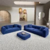 Samtstoff 3-2-Sitzer Sofa Set Belio
