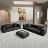 Echtleder 3-2-Sitzer Sofa Set Belio