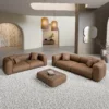 Echtleder 3-2-Sitzer Sofa Set Belio