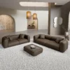 Echtleder 3-2-Sitzer Sofa Set Belio