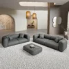 Echtleder 3-2-Sitzer Sofa Set Belio