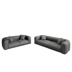 Kunstleder 3-2-Sitzer Sofa Set Belio