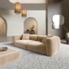 Samtstoff 3-Sitzer Couch Belio