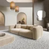 Samtstoff 3-Sitzer Couch Belio