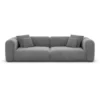 Samtstoff 3-Sitzer Couch Belio