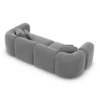 Samtstoff 3-Sitzer Couch Belio