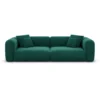 Samtstoff 3-Sitzer Couch Belio