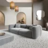 Samtstoff 3-Sitzer Couch Belio