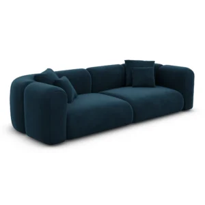 Samtstoff 3-Sitzer Couch Belio
