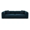 Samtstoff 3-Sitzer Couch Belio