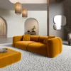 Samtstoff 3-Sitzer Couch Belio