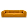 Samtstoff 3-Sitzer Couch Belio