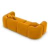 Samtstoff 3-Sitzer Couch Belio