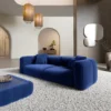 Samtstoff 3-Sitzer Couch Belio