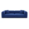 Samtstoff 3-Sitzer Couch Belio