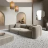 Samtstoff 3-Sitzer Couch Belio
