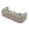 Samtstoff 3-Sitzer Couch Belio