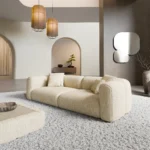 Strukturstoff 4-Sitzer Couch Belio
