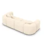 Strukturstoff 4-Sitzer Couch Belio – Cream