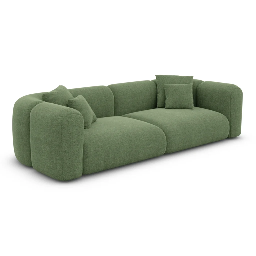 Strukturstoff 4-Sitzer Couch Belio