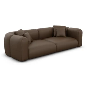 Echtleder 4-Sitzer Couch Belio
