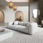 Echtleder 4-Sitzer Couch Belio