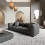 Kunstleder 4-Sitzer Couch Belio