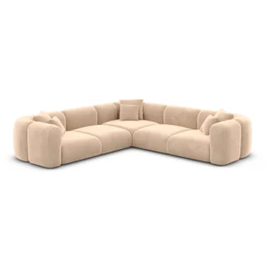 Samtstoff Ecksofa Belio