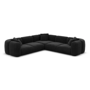 Samtstoff Ecksofa Belio