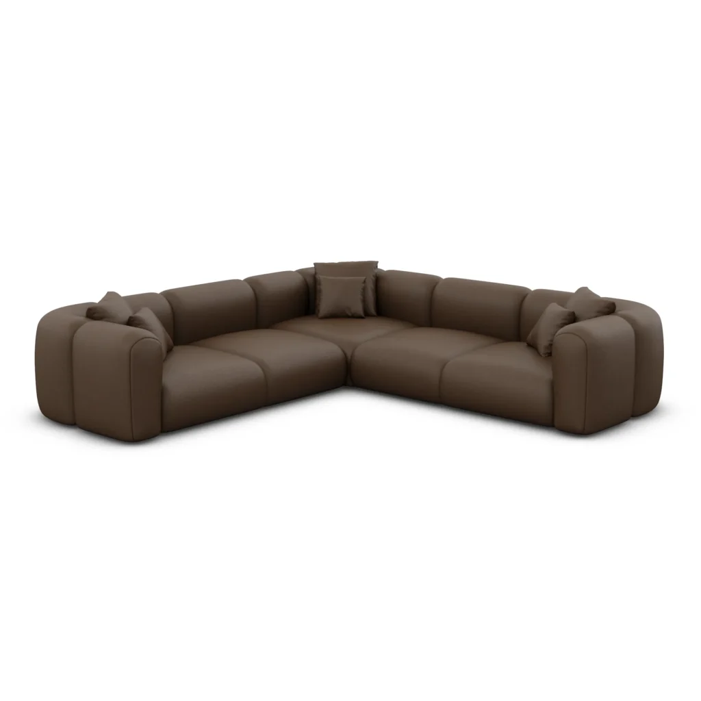 Echtleder Ecksofa Belio