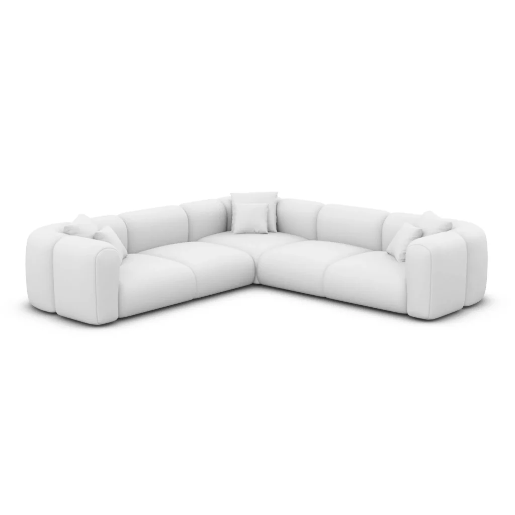 Kunstleder Ecksofa Belio