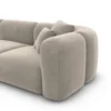 Samtstoff 3-2-1-Sitzer Sofa Set Belio