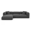 Strukturstoff L-Form Sofa Belio