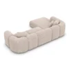 Strukturstoff L-Form Sofa Belio