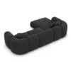 Strukturstoff L-Form Sofa Belio